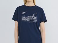 Футболка в морском стиле, Синий