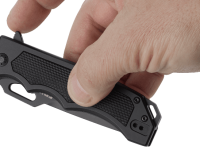 Складной нож CRKT 7050 Septimo, сталь 8Cr13MoV Black Oxide Finish Combo Edge, рукоять алюминий/резиновые вставки