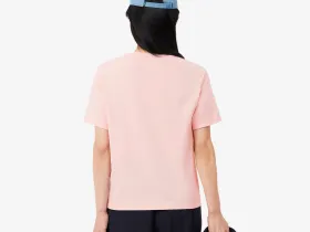 Женская футболка Lacoste свободного кроя из мягкого хлопка