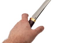 Нож Турист, сталь 95х18, рукоять кап клена/акрил