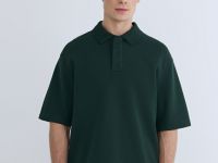 Поло свободного силуэта, Зеленый