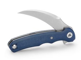 Складной нож Trivisa Lacerta-04L, сталь 14C28N, рукоять микарта, синий