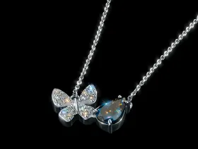 Колье из серебра с и топазом э0671кл02260368_white