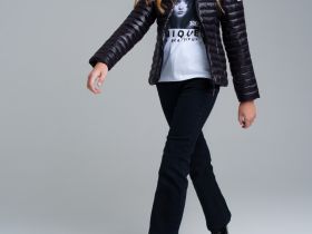 Куртка текстильная с полиуретановым покрытием для девочек