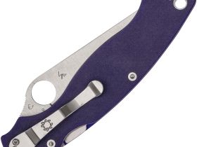 Складной нож Spyderco Military 2, сталь CPM S110V, рукоять G10, фиолетовый