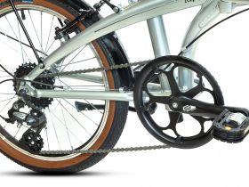 Складной велосипед Novatrack Town 20 V-brake, год 2024, цвет Серый