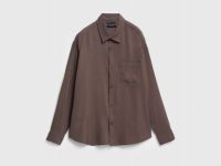 Рубашка из вискозы, Коричневый