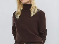Водолазка из шерсти мериноса, Коричневый