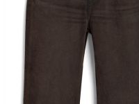 Прямые джинсы с велюровым покрытием, Коричневый