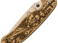 Складной нож Steelclaw "Крыса Архангел", сталь VG-10, рукоять латунь