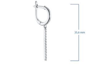 Серьги из серебра э0612сг01183500