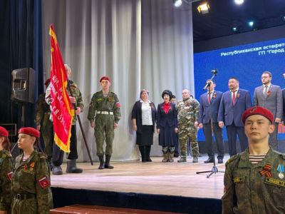 Знамя Победы встретили в Олекминском районе