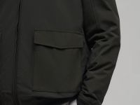 Ветровка-бомбер со съемным капюшоном