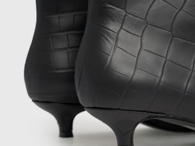 Ботильоны из натуральной кожи, Черный