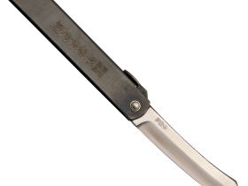 Нож складной Higonokami Nagao Kanekoma, 100мм, сталь SK-5 3 слоя, рукоять сталь черная