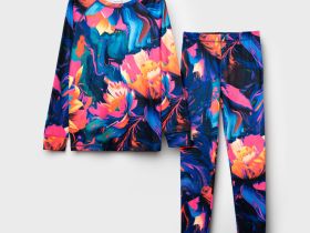 Термокомплект трикот. для девочек: фуфайка (футболка) с длин. рук, брюки для эпизод. использования