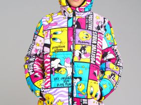 Куртка текстильная с полиуретановым покрытием для девочек