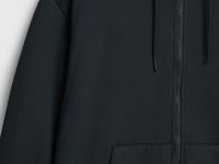 Утеплённая толстовка на молнии, Черный