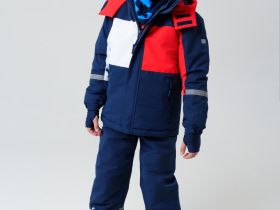 Комплект трикотажный для мальчиков: шапка, снуд