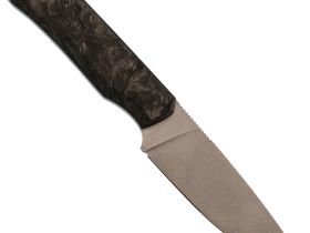 Шейный нож "Городской", сталь N690, рукоять карбон
