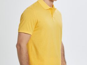 Однотонное поло из хлопка