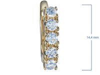 Серьги из желтого золота с бриллиантами э0301сг10161600