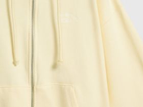 Толстовка на молнии с вышивкой, Желтый