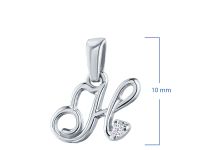 Подвеска из серебра с бриллиантом э0601пд04201235