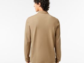 Мужское поло Lacoste L.12.21 классического кроя с длинным рукавом