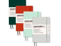 Блокнот в линейку Leuchtturm1917 "Natural Colors" 14,5x21 см 61 л, мягкая обложка, цвет: Зеленый ле