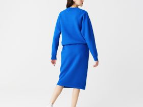 Женская юбка Lacoste приталенного кроя средней длины