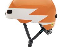 Nutcase Шлем защитный Nutcase Little Nutty Lightnin, цвет Белый-Оранжевый, ростовка XS