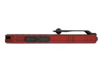 Автоматический нож Microtech Cypher II S/E, сталь M390MK, рукоять алюминий, красный/черный