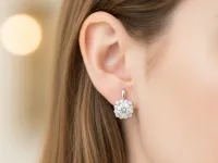 Серьги из белого золота э4712сг11231252