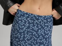 Шифоновая юбка миди с цветочным принтом