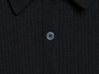 Кардиган в рубчик, Черный