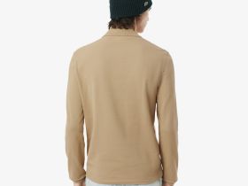 Мужское поло Lacoste L.12.21 классического кроя с длинным рукавом