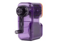 Точилка для художников механическая прозрачная Малевичъ, фиолетово-оранжевая