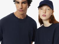 Футболка Lacoste унисекс свободного кроя из органического хлопка