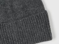 Вязаная шапка с отворотом, Серый