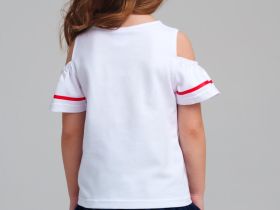 Фуфайка трикотажная для девочек (футболка)