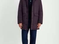 Полупальто утепленное с воротником-стойкой