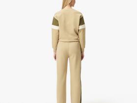 Женские хлопковые спортивные брюки Lacoste оверсайз