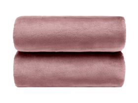 Плед Supersoft, дымчато-розовый