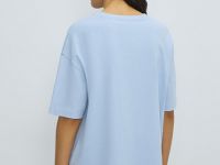 Футболка с 3D-вышивкой, Голубой