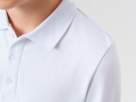 Футболка-поло с длинным рукавом для мальчика