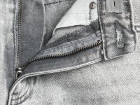 Джинсы объёмного кроя для девочек, Серый