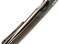 Складной нож Maxace Goliath Brown, сталь Bohler K110, рукоять микарта/темный больстер