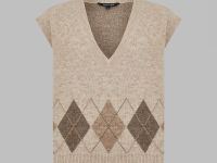 Трикотажный жилет с шерстью