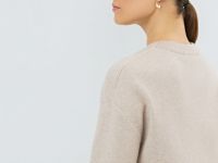 Джемпер плотной вязки, Бежевый